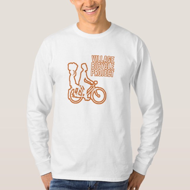 T-shirt Douille des hommes de vélo la longue (Devant)