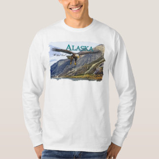T-shirt Douille d'habillement américain de l'Alaska longue