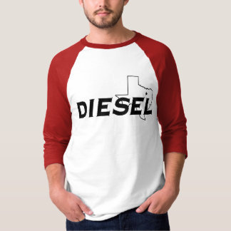 T-shirt Douille diesel rouge/noir 3/4