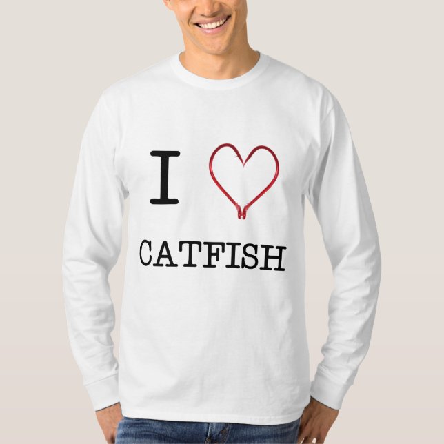 T-shirt [Douille du poisson-chat I de coeur] longue (Devant)