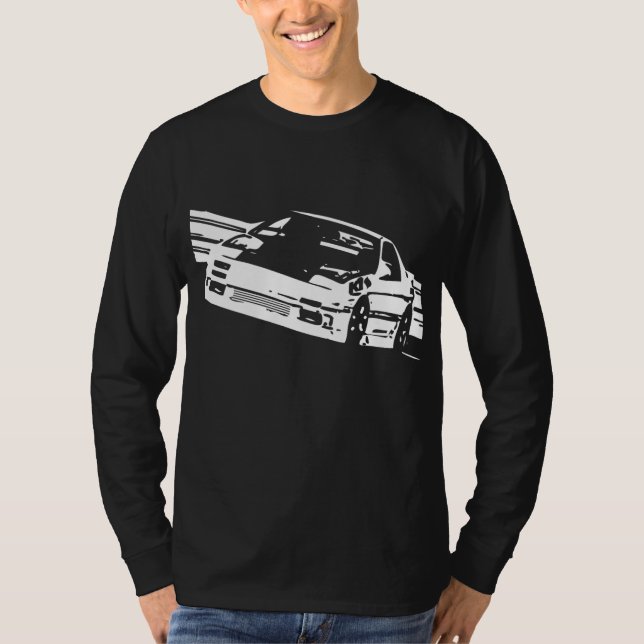 T-shirt Douille latérale de Mazda RX-7 FC3S longue (Devant)