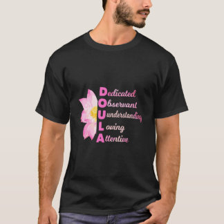 T-shirt Doula Acronyme Love Midwoman Grossesse Entraînemen