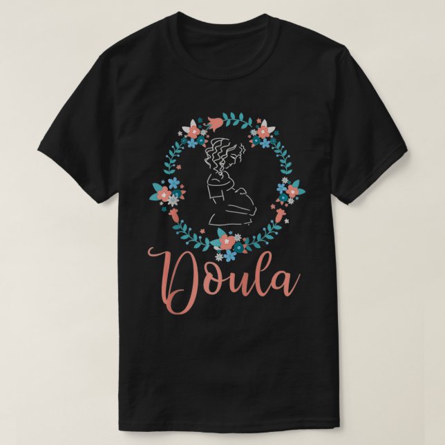 T-shirt Doula Coach de travail  Sage-femme inspirante Appr (Design devant)
