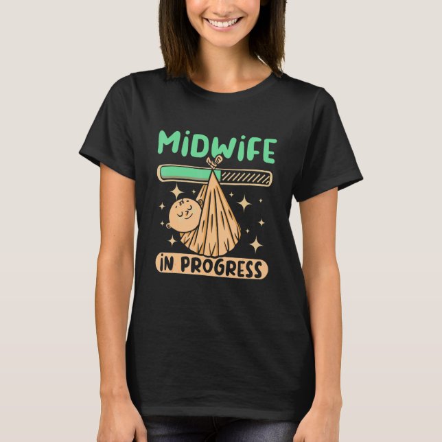 T-shirt Doula Midwoman en cours (Devant)