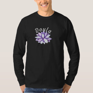 T-shirt Doula Peaceful Lotus Accompagnement Sage-Femme à l