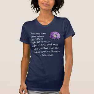 T-shirt Douleur et risque - Anais Nin - chemise