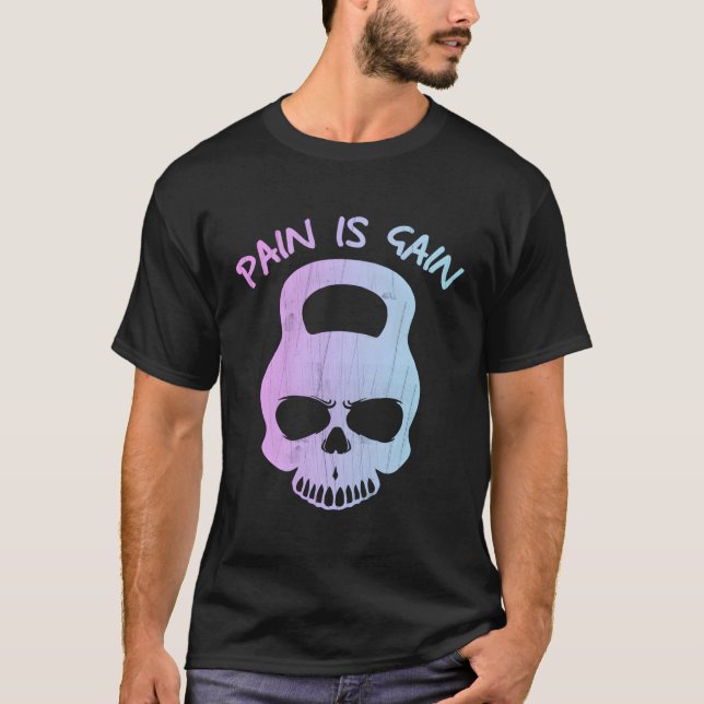 T-shirt Douleur : Gain Poids Lifting (Devant)