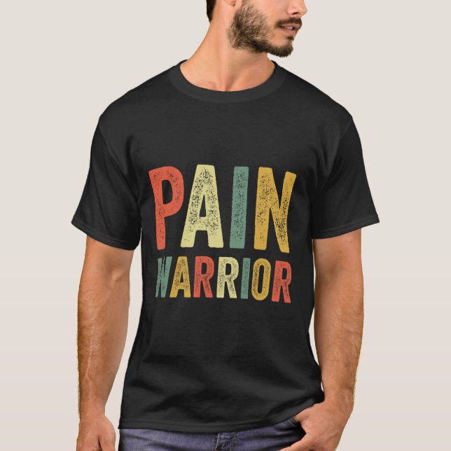 T-shirt Douleur Guerrier Crps Mois de sensibilisation Mala (Devant)
