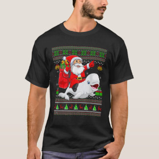 T-shirt Douleur moche Xmas amusant Père Noël équitation Be