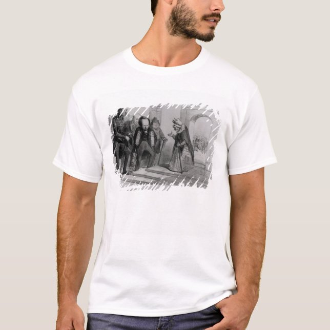 T-shirt Doumas, Hugo et Balzac cherchant leur admission (Devant)