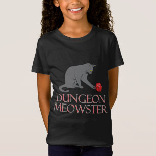 T-Shirt Doungeon Meowster Drôle RPG Chat avec dés