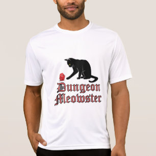 T-shirt Doungeon Meowster Drôle RPG Chat avec dés