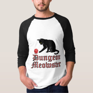 T-shirt Doungeon Meowster Drôle RPG Chat avec dés