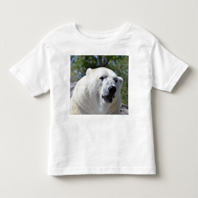 T-shirt d'ours blanc pour des enfants (Devant)