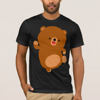 T-Shirt d'ours de caricature Perky
