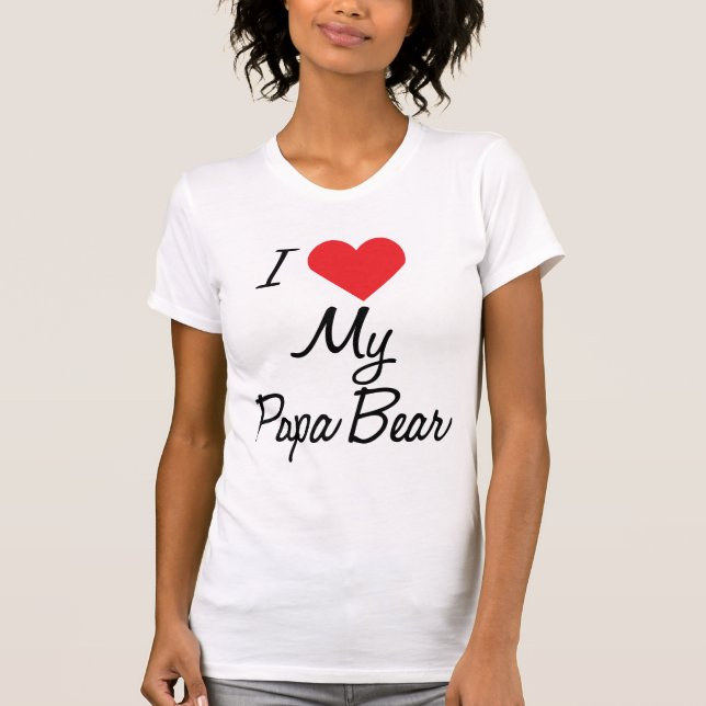 T-shirt d'ours de papa (Devant)
