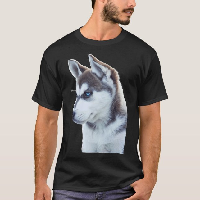 T-shirt Doute de Husky Puppy (Devant)