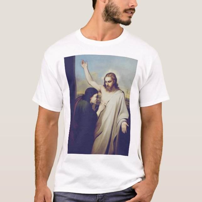 T-shirt Douter de Saint Thomas par Silvestro Lega (Devant)