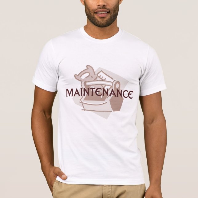 T-shirt d'ouvrier chargé de l'entretien (Devant)