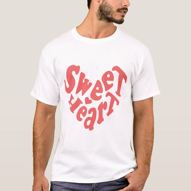 T-shirt Doux au cœur (Devant)