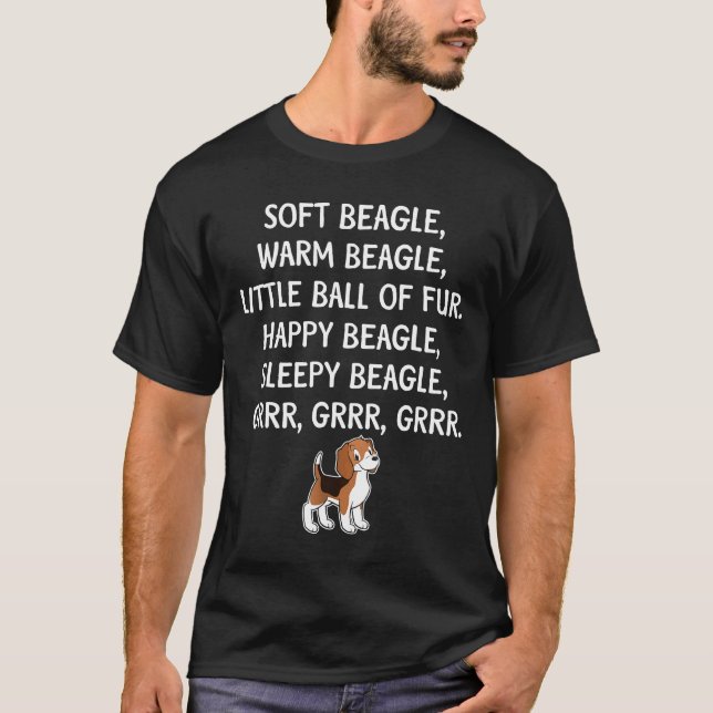 T-shirt Doux Beagle Chaud Beagle Petite Boule De Fourrure (Devant)