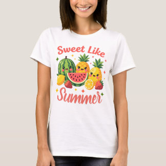 T-shirt Doux comme les amis de fruits mignons d'été