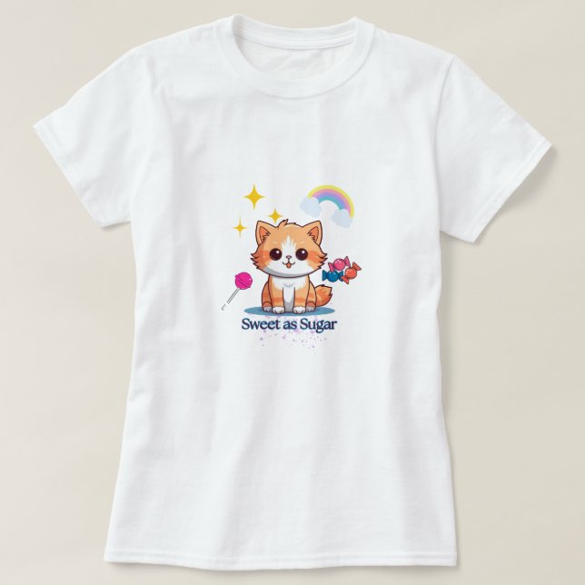 T-shirt Doux comme Sugar Tough comme clous-tee femmes (Design devant)