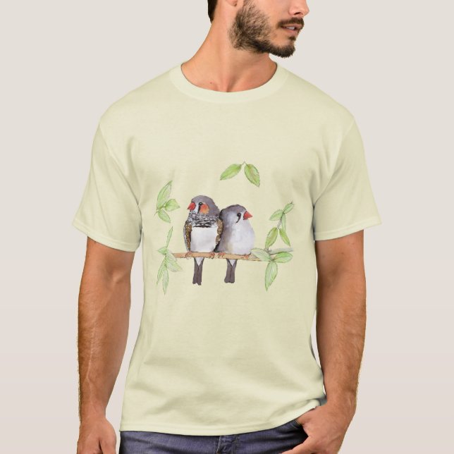 T-shirt Doux couple de doigts de zèbre (Devant)