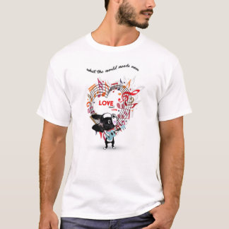 T-shirt DOUX de Boston Terrier d'AMOUR d'AMOUR