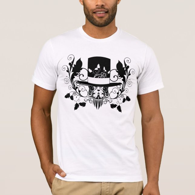 T-shirt doux de mode de puffystyle de chien de (Devant)