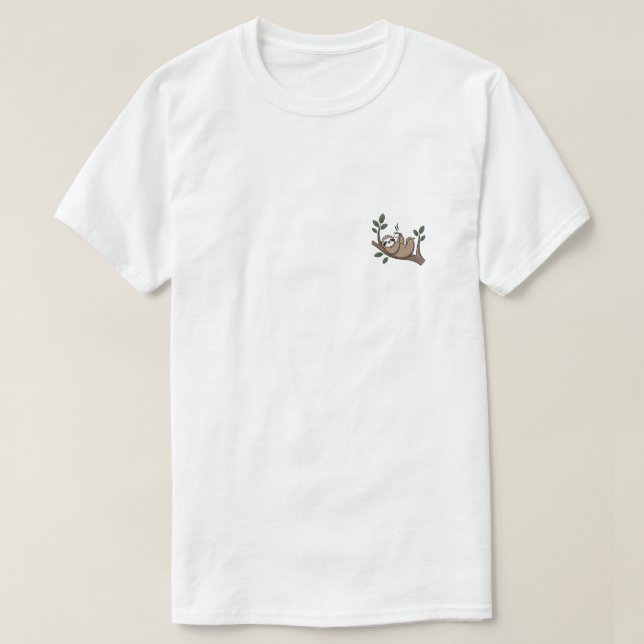 T-shirt doux de paresseux (Design devant)