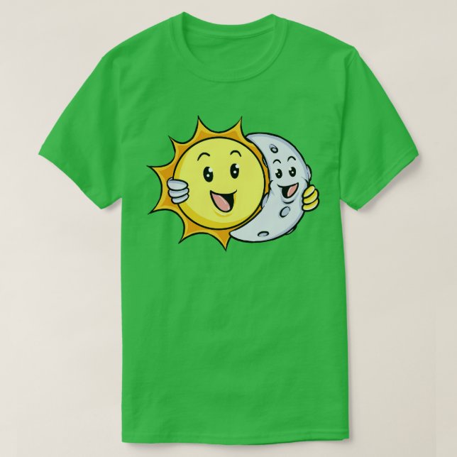 T-shirt Doux et lune (Design devant)