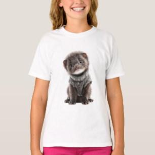 T-shirt Doux Furet Enfant au Tricot