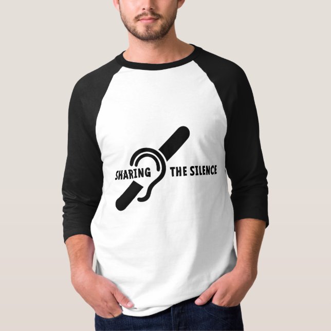 T-shirt Doux, malentendants, sourds, langage gestuel (Devant)