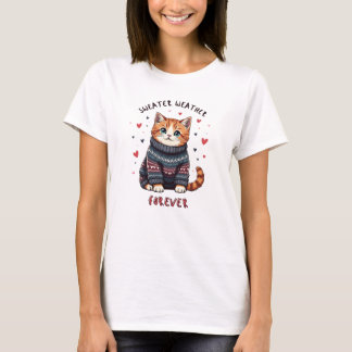 T-shirt Doux Météo pour toujours - Chat douillette