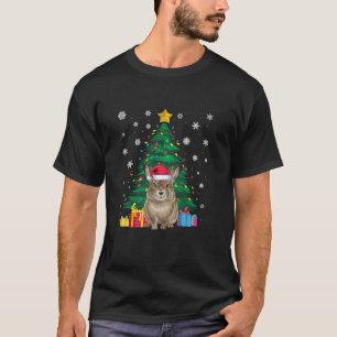 T-shirt Doux moche arbres de Noël éclatants Pika Santa Hat