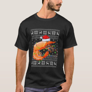 T-shirt Doux moche Lumières de Noël Chapeau de Père Noël P