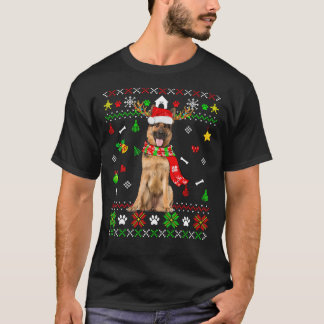 T-shirt Doux moche Noël Allemand Berger Chien Chien Chien