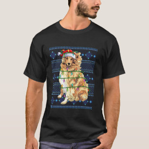 T-shirt Doux moche vacances Lumières Rough Collie Chien