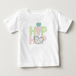 T-shirt doux pastel Hip Hop pour bébé 1er Pâques