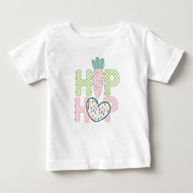 T-shirt doux pastel Hip Hop pour bébé pour le 1er  (Devant)