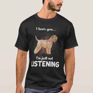 T-shirt Doux Roulette Terrier Je Vous Entends Pas Listeni