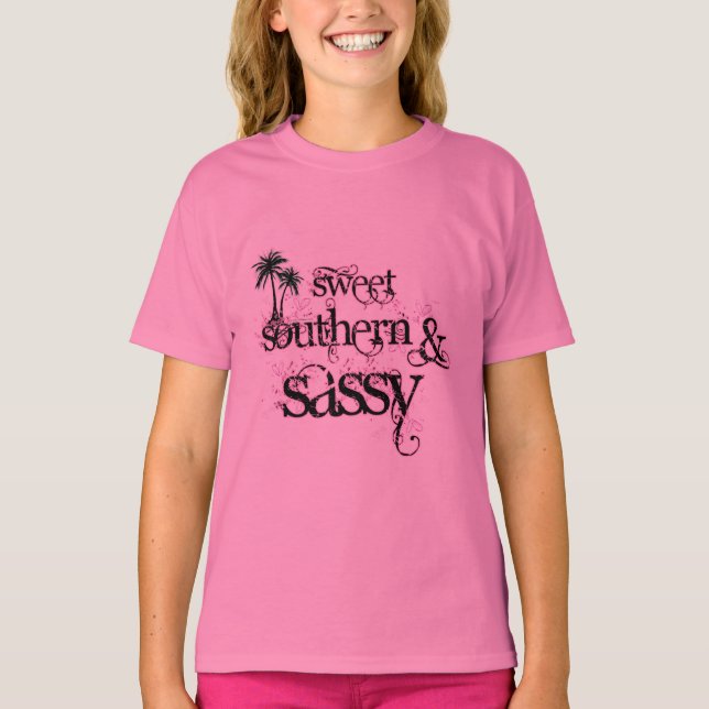 T-shirt Doux, Sud et Sassy (Devant)
