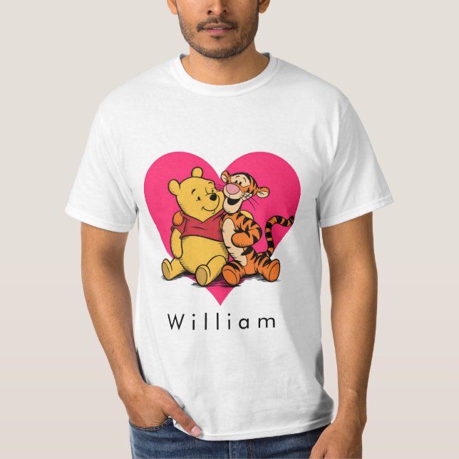 T-shirt Doux Winnie l'ourson et Tigger (Devant)