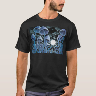 T-shirt Douze champignons magiques à pleine lune