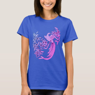 T-shirt Dove On Branch Oiseau Motif Art