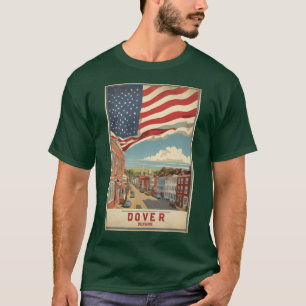T-shirt Dover Delaware USA Vintage voyage Tourisme surdime