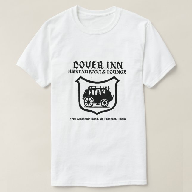 T-shirt Dover Inn Restaurant and Lounge, Mt Prospect, IL (Design devant)