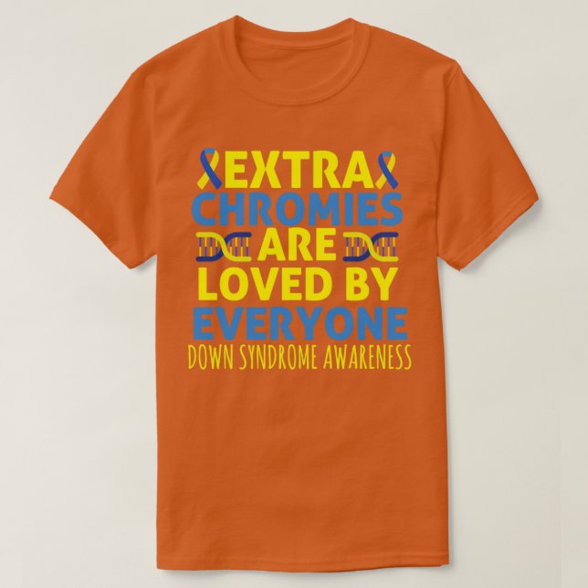 T-shirt down syndrome awareness (Design devant)