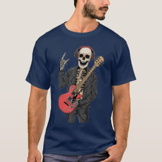 T-shirt Downtown Girl esthétique Skeleton Rock Steampunk P